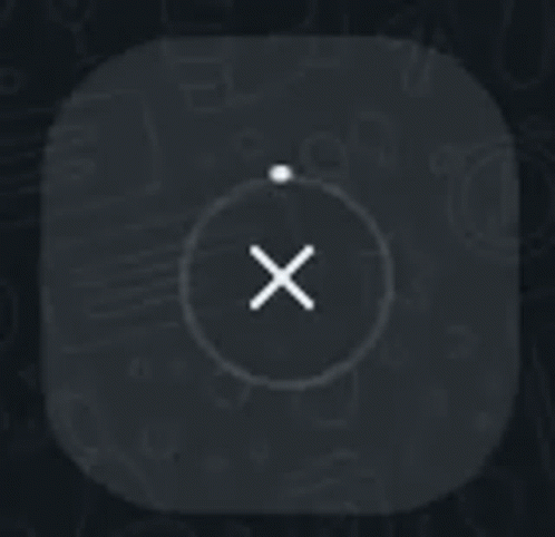 Black App Icon with White X in Circle