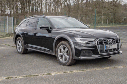 Black Audi Parked