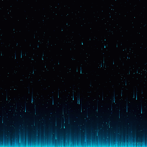 Black Background Blue Meteor Shower GIF