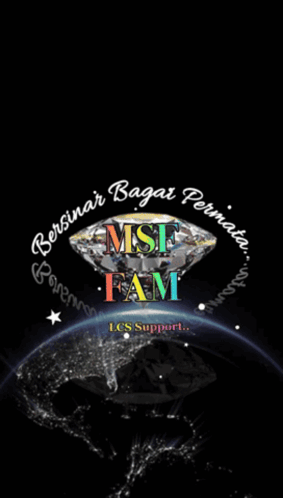 Black Background Diamond Bersinar Bagar Permata GIF