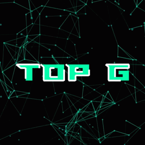 Black Background Green Lines Top G GIF