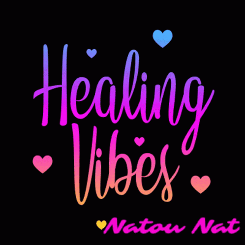 Black Background Healing Vibes GIF