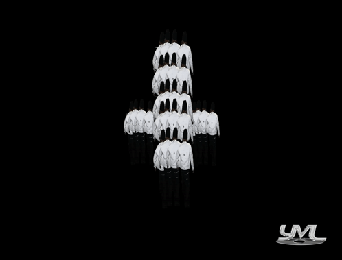 Black Background Letter Lm Bottom Right