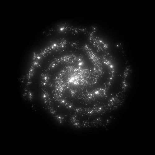 Black Background Universe Galaxy GIF
