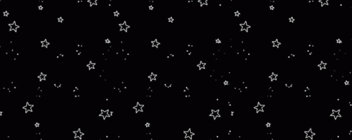 Black Background White Stars Lonely Hangout GIF