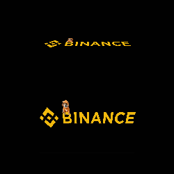 Black Background With Binance in Yellow