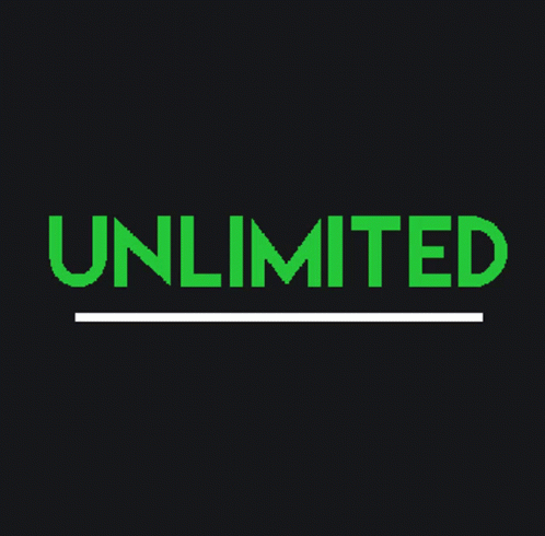Black Background With Green Word Unlimited