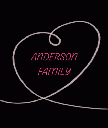 Black Background with Pink Anderson Family