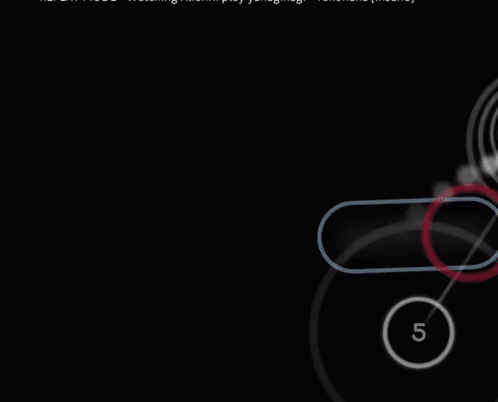 Black Background With White Circles and Green Number 100