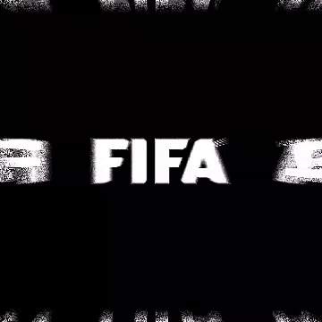 Black Background With Word FIFA GIF