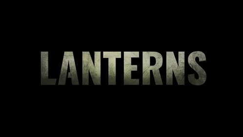 Black Background With Word Lanterns GIF