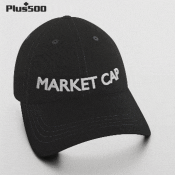 Black Baseball Cap Says Market Cap