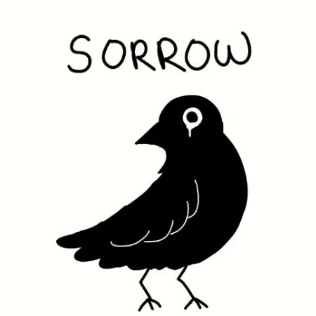 Black Bird Saying Sorrow