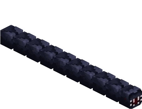 Black Block With Red Eye And Mouth