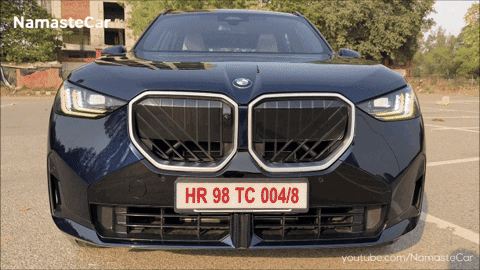 Black BMW With License Plate HR 98 TC 004/8