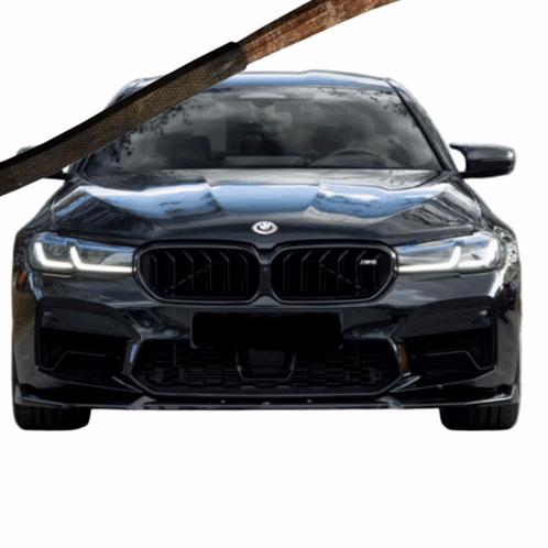 Black BMW With M on Hood