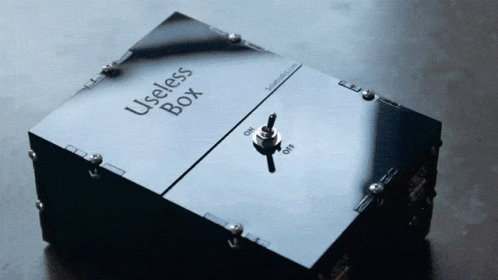 Black Box Saying Useless Box