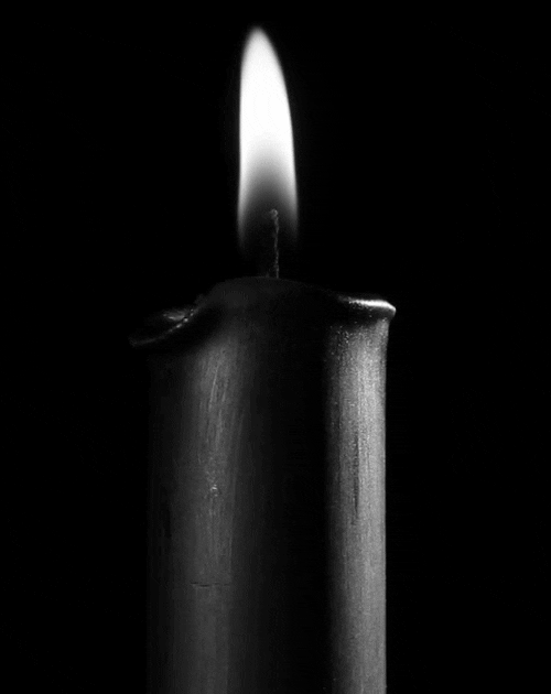 Black Candle With Chama GIF