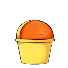 Black Cat in Yellow Bucket