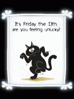 Black Cat Moving Its Friday The 13th GIF