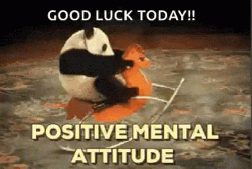 Black Cat Saying Good Luck Today