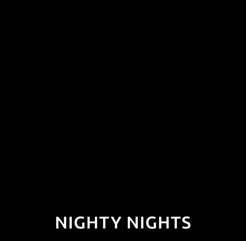Black Cat Saying Nighty Nights