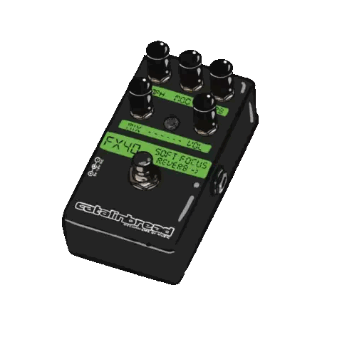 Black Catalina Bread FX40 Guitar Pedal
