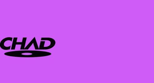 Black Chad Logo On Yellow Background GIF