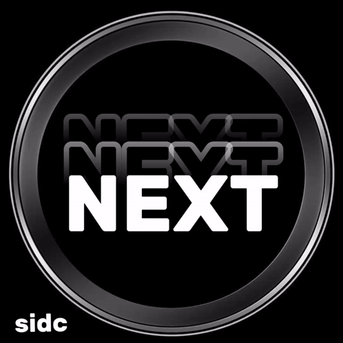 Black Circle With White Next GIF