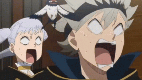 Black Clover Noelle Asta Shocked GIF