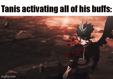 Black Clover Tanis Activating All of His Buffs