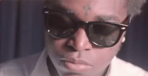 Black Cool Guy Wearing Glass GIF