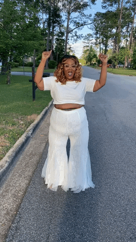 Black Curvy Woman Street Dancing GIF