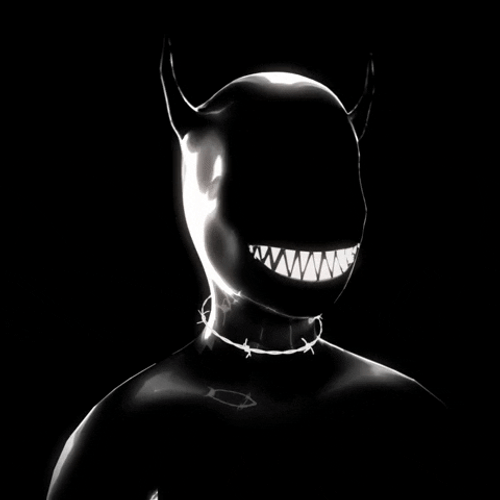 Black Cyber Demon Art GIF
