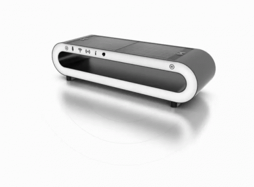Black Device With White Circle on Top