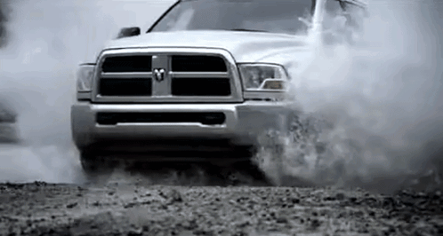 Black Dodge Challenger Driving