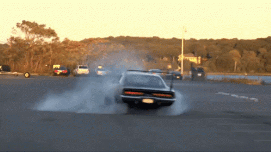 Black Dodge Daytona GIF
