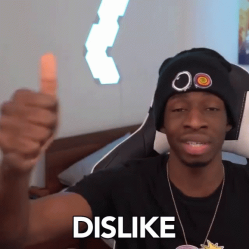 Black Dude Dislike Reaction GIF