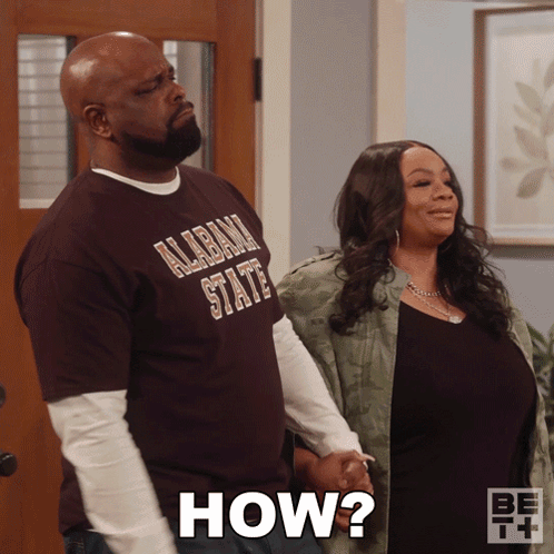 Black Dude Wearing Alabama State Shirt GIF