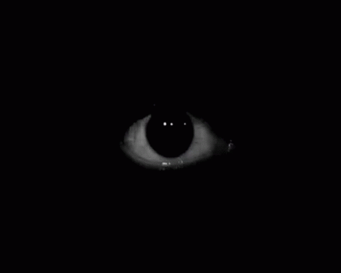 Black Eyeball In Black Background GIF