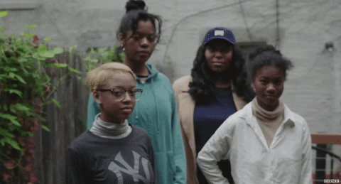 Black Girl Stand Squad Art Collective GIF