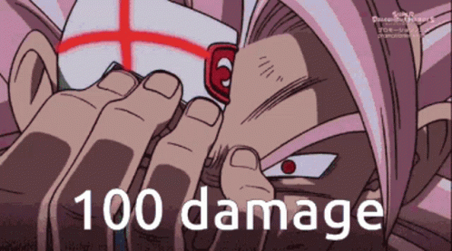 Black Goku 100 Damage GIF