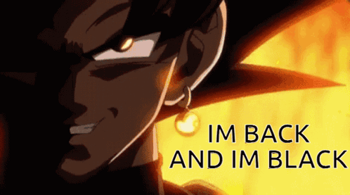 Black Goku Is Back In Black GIF