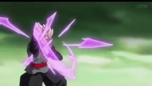 Black Goku Maximum Damage To Goku GIF
