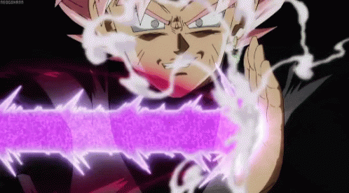 Black Goku Rose Superpower GIF