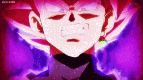 Black Goku Super Rage GIF