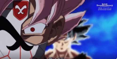 Black Goku Turn And Hits Goku GIF