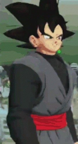 Black Goku Unleashes Kamehameha GIF