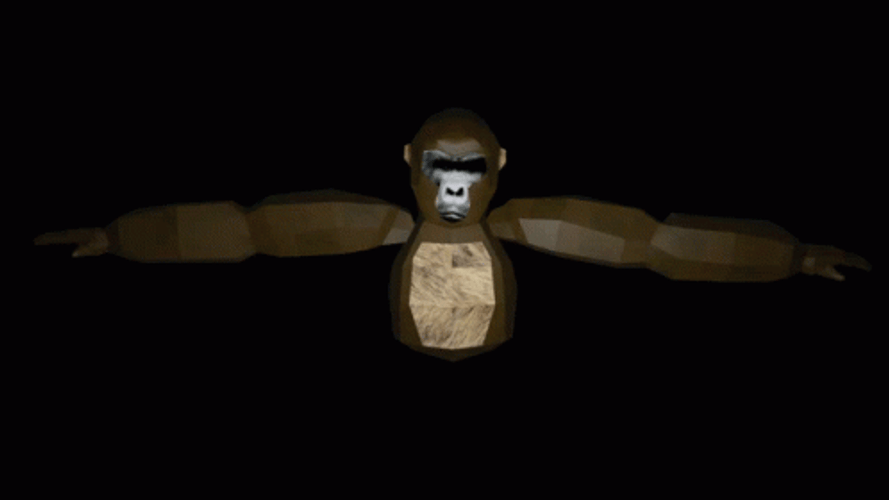 Black Gorilla Tag Spinning GIF