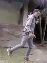 Black Guy Dancing Offbeat Running Man GIF